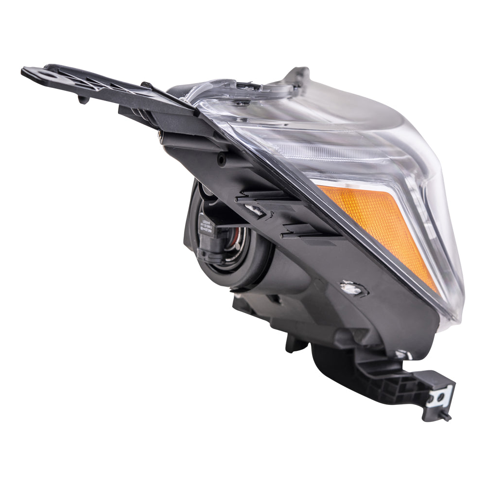 Brock Aftermarket Replacement Driver Left Passenger Right Halogen Combination Headlight Assembly Set With Side Cover Bracket Compatible With 2017-2021 Honda CR-V North America Built