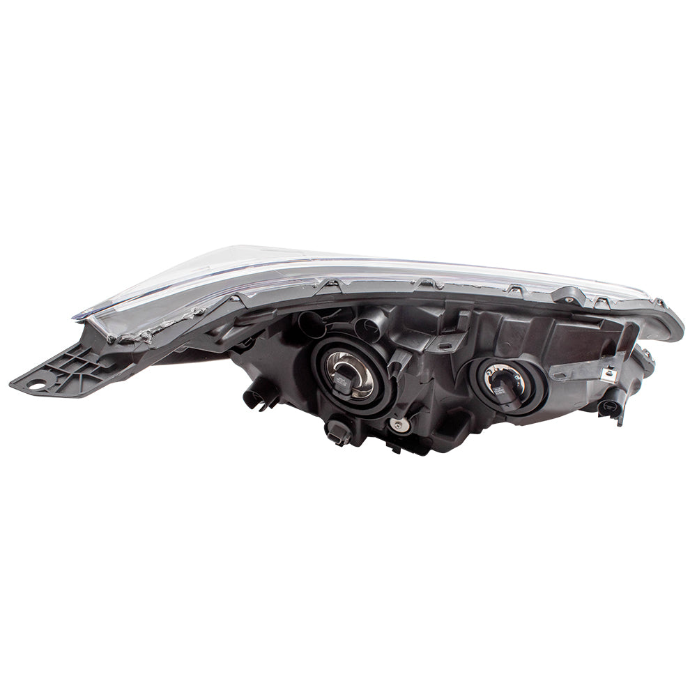 Brock Replacement Drivers Halogen Combination Headlight Headlamp w/ LED Daytime Running Light Compatible with 15-16 CR-V (EXCLUDING Projector Headlamps) 33150T1WA01 HO2502161