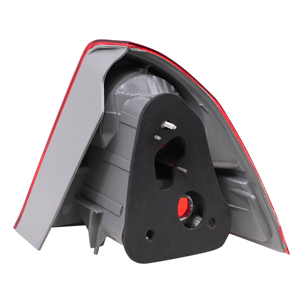 Brock Replacement Drivers Taillight Quarter Panel Mounted Tail Lamp Compatible with 03-05 Civic 33551S5DA51