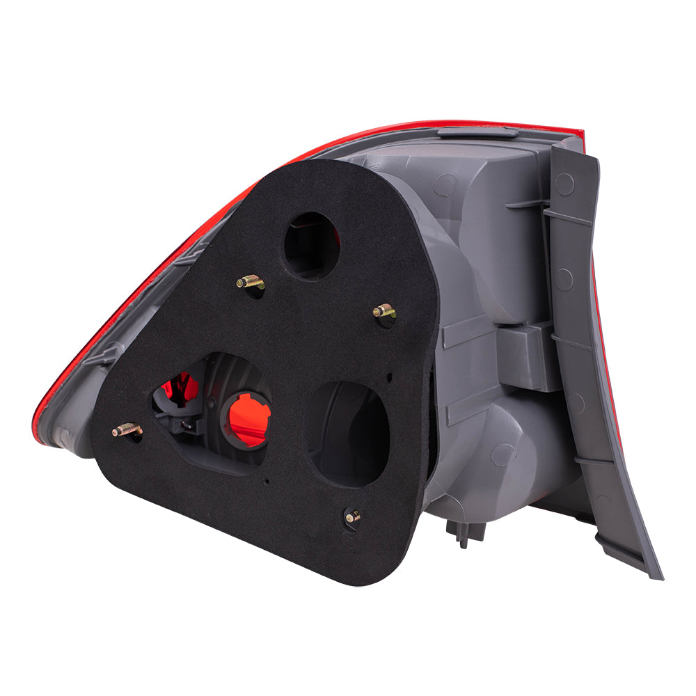 Brock Replacement Passengers Taillight Quarter Panel Mounted Tail Lamp Compatible with 06-08 Civic 33501SNAA02