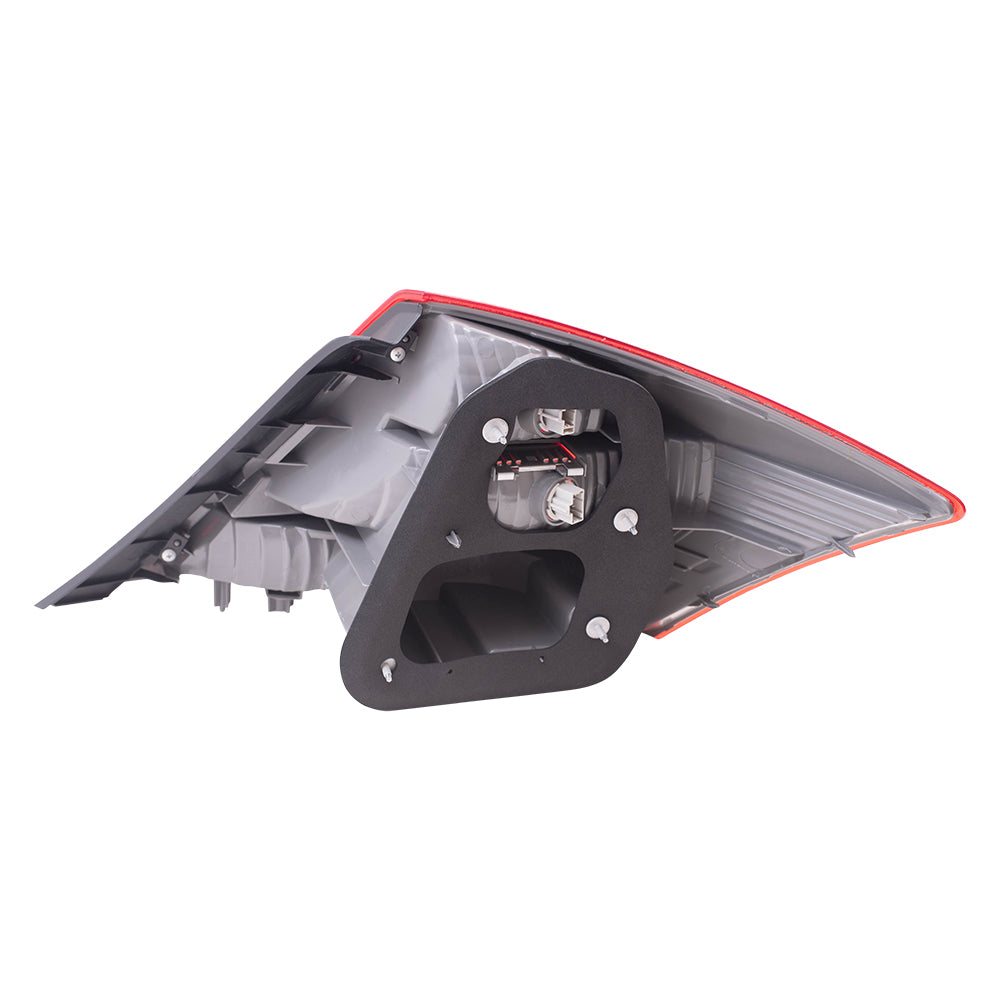 Brock Replacement Drivers Tail Light Assembly Compatible with 2011-2012 Accord Coupe 33550-TE0-A11