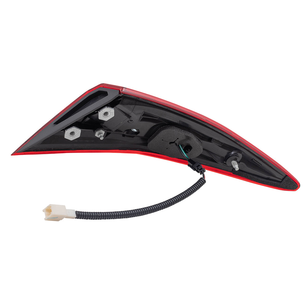 Brock Replacement Tail Light Assembly Compatible with 2016-2021 Civic Sedan Drivers Lid Mounted Tail Lamp 34155TBAA01 34155-TBA-A01