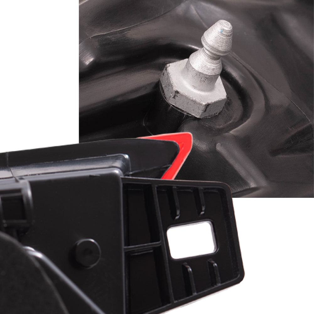 Brock Aftermarket Replacement Passenger Right Tail Light Assembly Set Compatible With 2018-2022 Honda Accord Sedan Except Touring