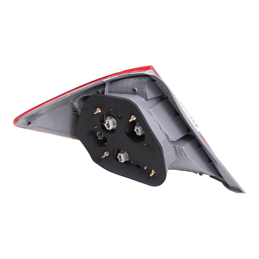 Brock Replacement Driver and Passenger Taillights Tail Lamps Compatible with 12 Civic Sedan 33550TR0A01 33500TR0A01