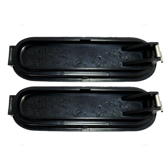 Brock Replacement Pair of Front Park Signal Side Marker Lights Lamps Lenses Compatible with 93-97 Civic Del Sol 33805SR2A01