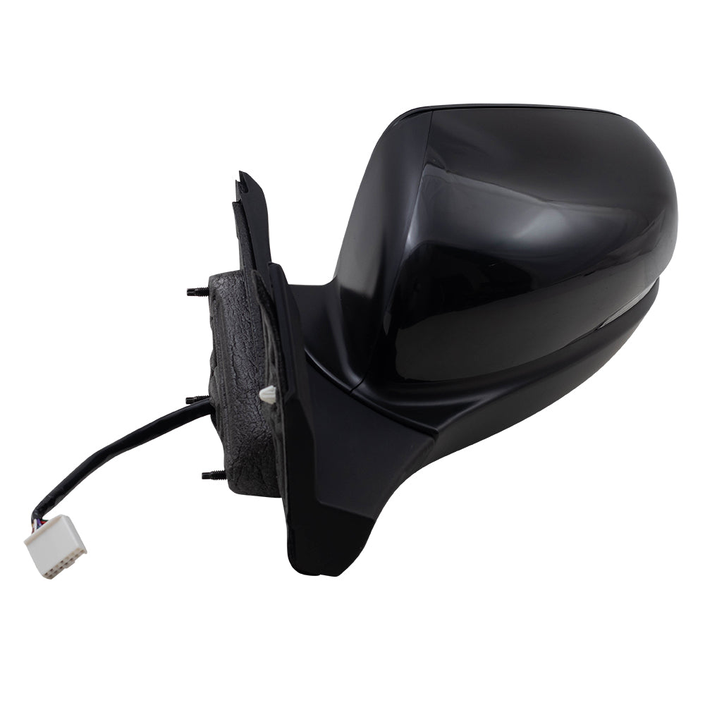 2019-2022 Honda Pilot EX-L/Special Edition/TrailSport Power Mirror Assembly Paint To Match Black Manual Folding With Heat-Signal-Memory Without Auto Dimming LH 2019-2023 Honda Passport EX-L