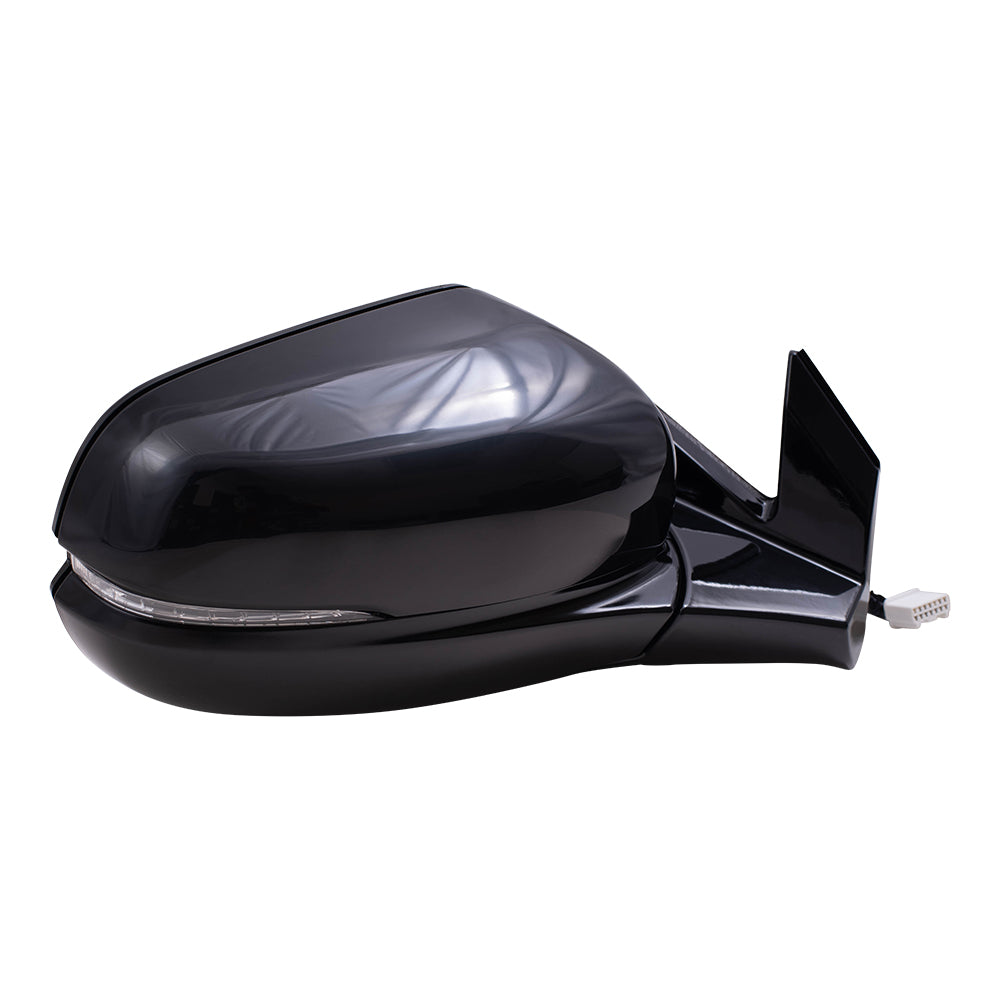 2019-2022 Honda Pilot Elite/Black Edition Power Mirror Assembly Paint To Match Black Power Folding With Heat-Signal-Memory Without Auto Dimming-Side View Camera RH 2019-2023 Honda Passport Elite