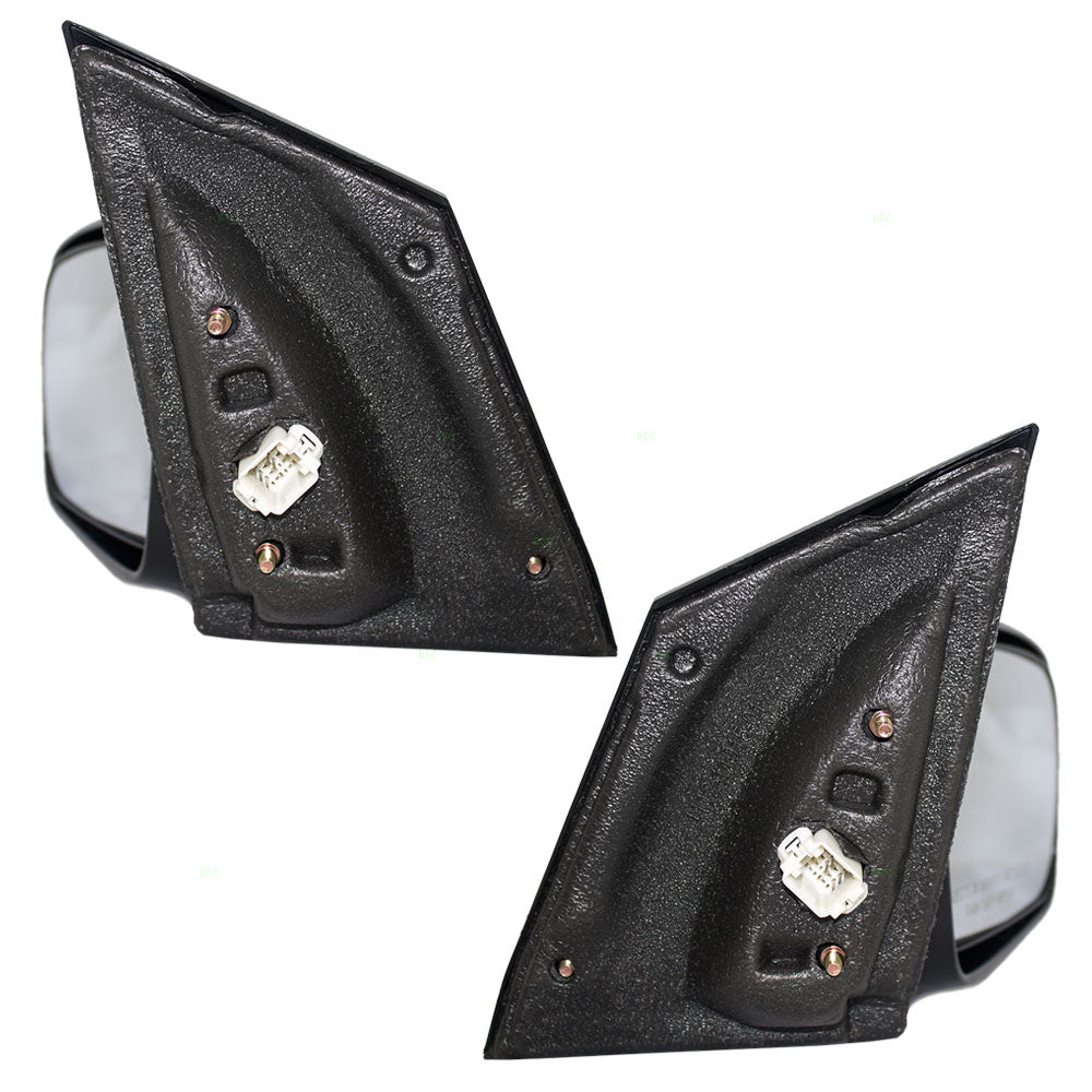 Brock Replacement Pair Set Power Side View Mirrors Heated Compatible with Civic Coupe 76250-SVA-C21ZD 76200-SVA-C21ZD