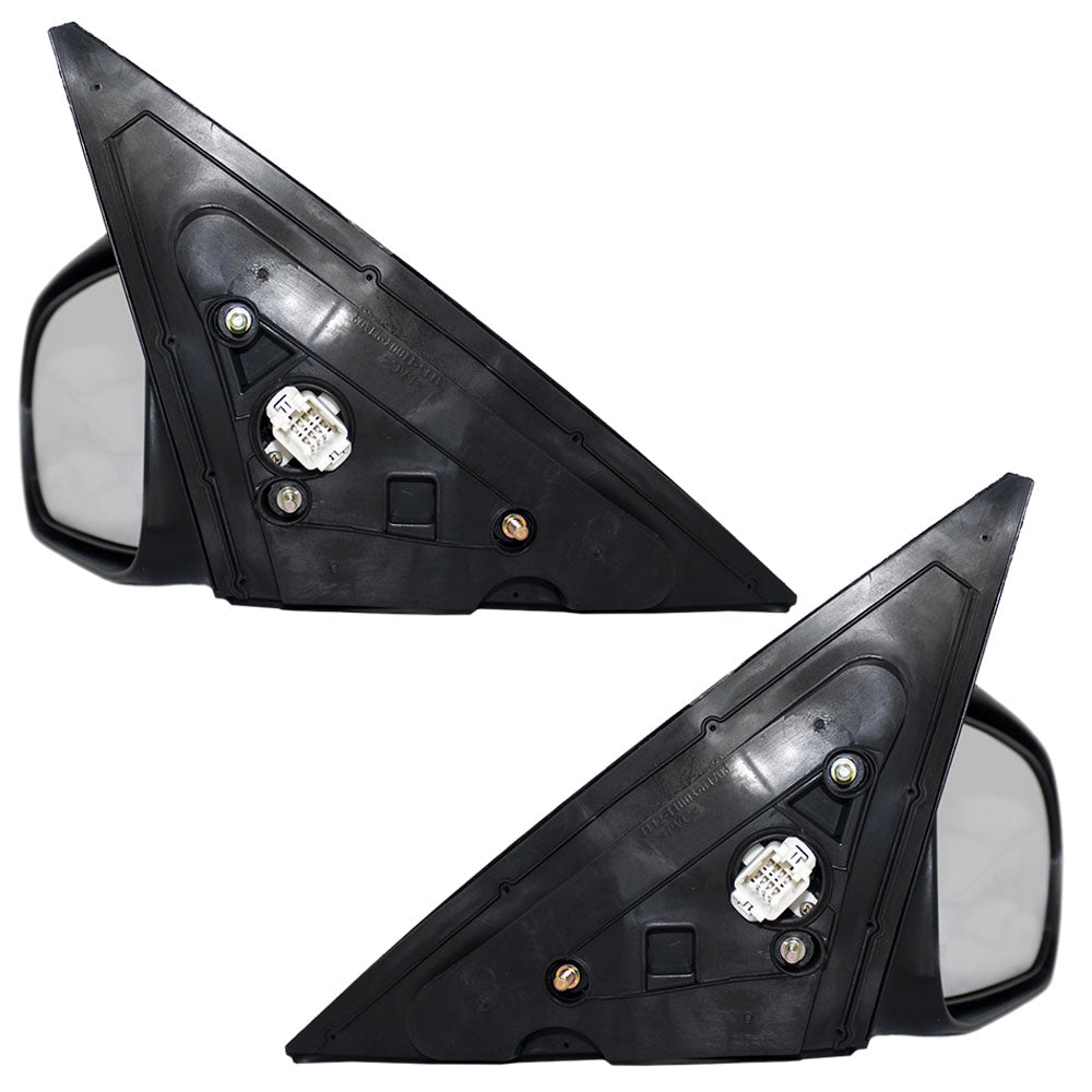 Brock Replacement Driver and Passenger Power Side View Mirrors Ready-to-Paint Compatible with 2001-2005 Civic Sedan 76250-S5D-A11 76200-S5D-A11