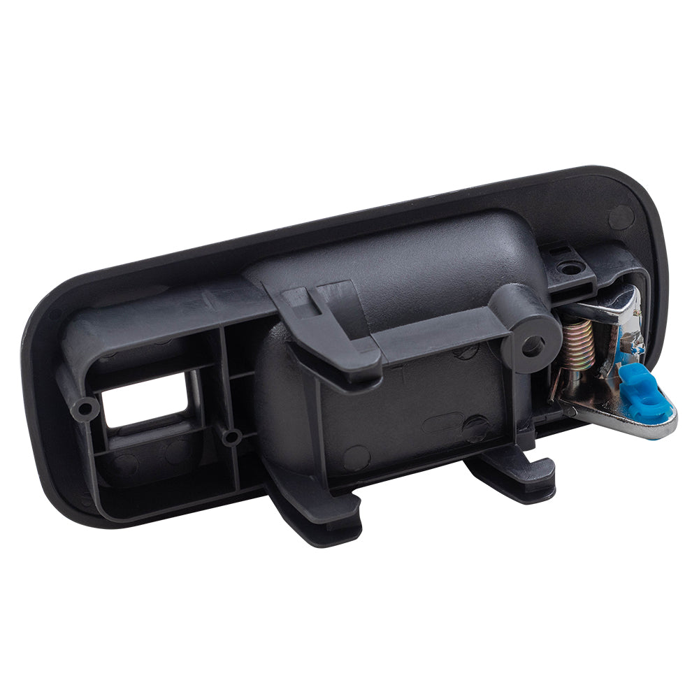 Brock Replacement Pair Set Front Inside Interior Door Handles Gray Bezel w/ Chrome Handles Compatible with 1997-2001 CR-V