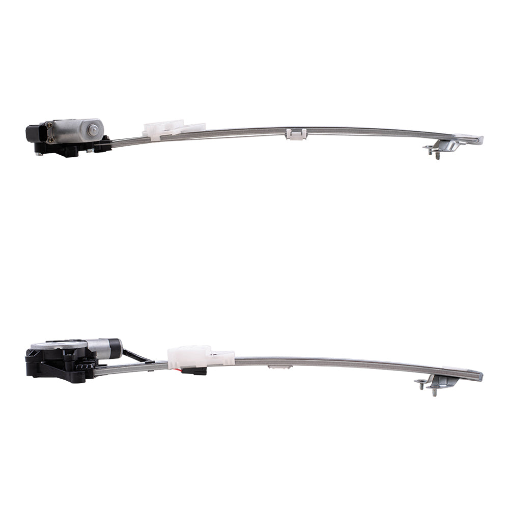 Brock Replacement Driver and Passenger Side Front and Rear Power Window Regulators with Motor-6 Pin Connector 4 Piece Set Compatible with 2017-2020 CR-V & 2020 CR-V Hybrid