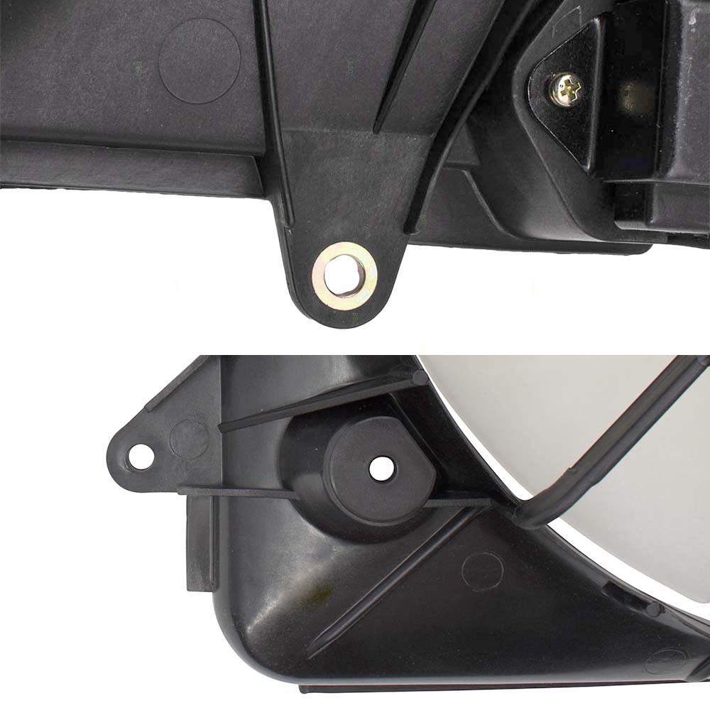 Brock Replacement Condenser Fan Assembly with Controller and Radiator Fan Assembly Set Compatible with 2007-2009 CR-V