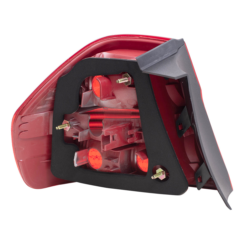 Brock Replacement Driver and Passenger Taillights Quarter Panel Mounted Tail Lamps Compatible with 2006-2008 3 Series Sedan 63217161955 63217161956
