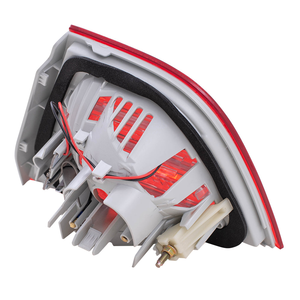 Brock Replacement Driver Tail Light Lid Mounted Lens Compatible with 2009-2011 3 Series E90 Sedan