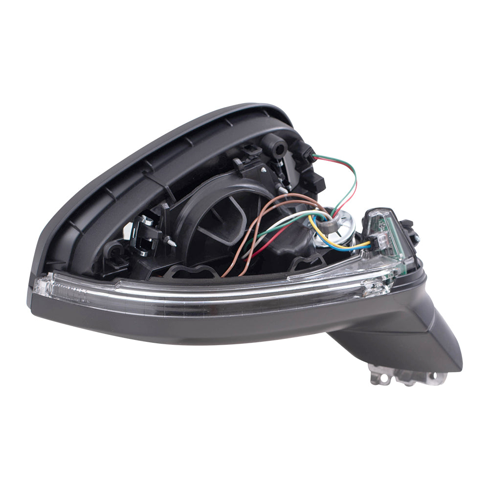 Brock Replacement Passenger Side Power Mirror w/ Heat Signal Compatible with 17-19 A4 17-19 A4 Allroad 18-19 S4