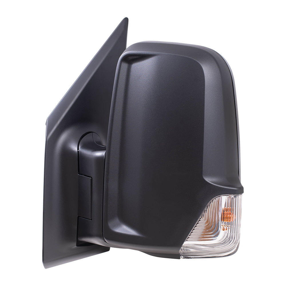 Brock Replacement Driver Side Power Mirror Short Arm with Heat, Signal & Manual Fold Compatible with 2019-2020 Sprinter Cargo 3500XD(907) & 2019-2020 Springer Cargo 4500 (907)