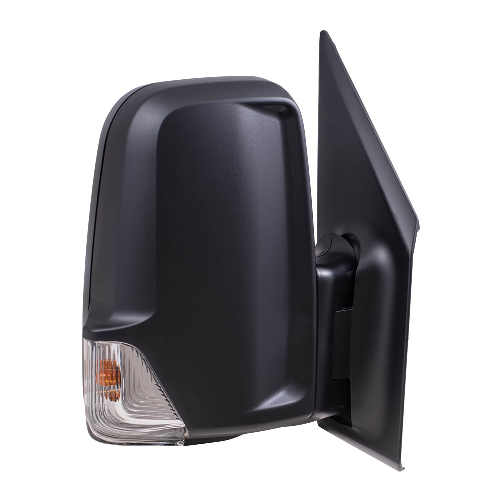 Brock Replacement Driver and Passenger Side Power Mirror Short Arms with Heat, Signal, Manual Fold & Blind Spot Detection Compatible with 2019-2020 Sprinter Cargo 3500XD (907)/ 4500 (907)