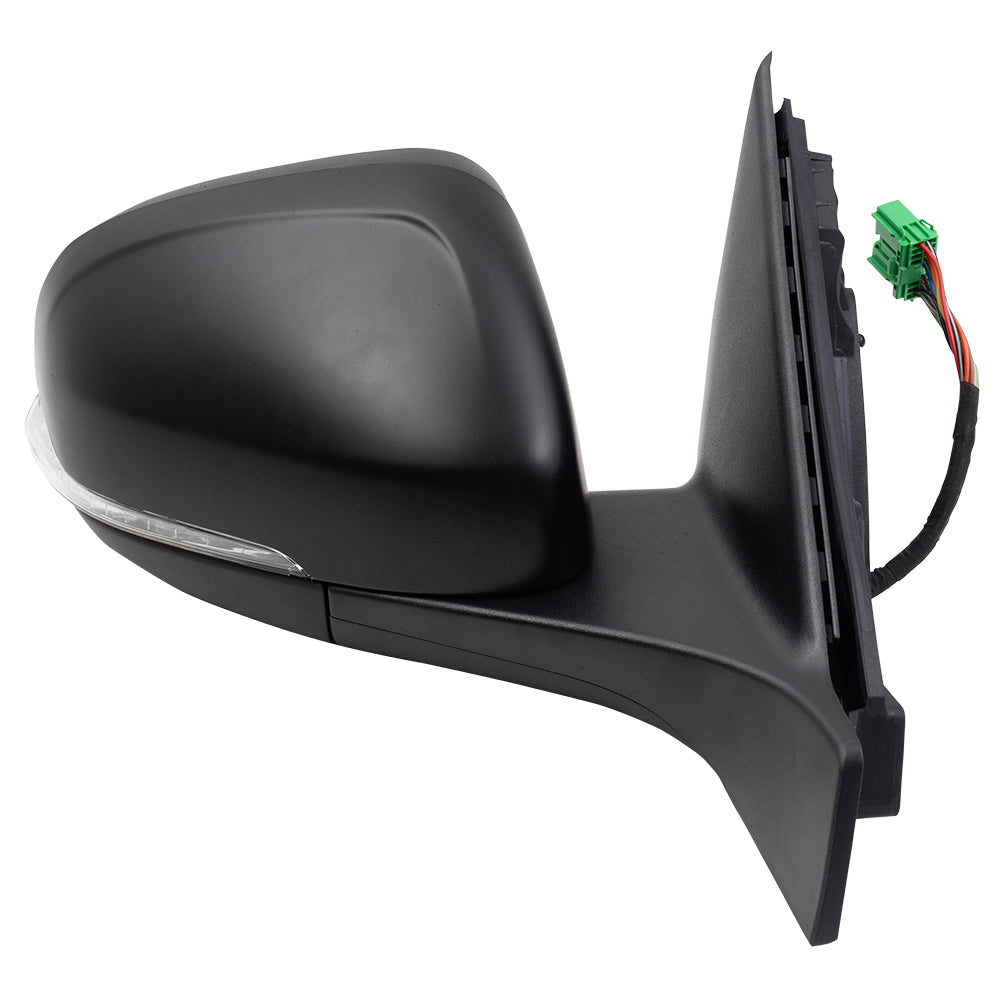 Brock Replacement Set Power Folding Mirrors Heated with Signal Memory Puddle Lamp Compatible with 2012-2016 S80