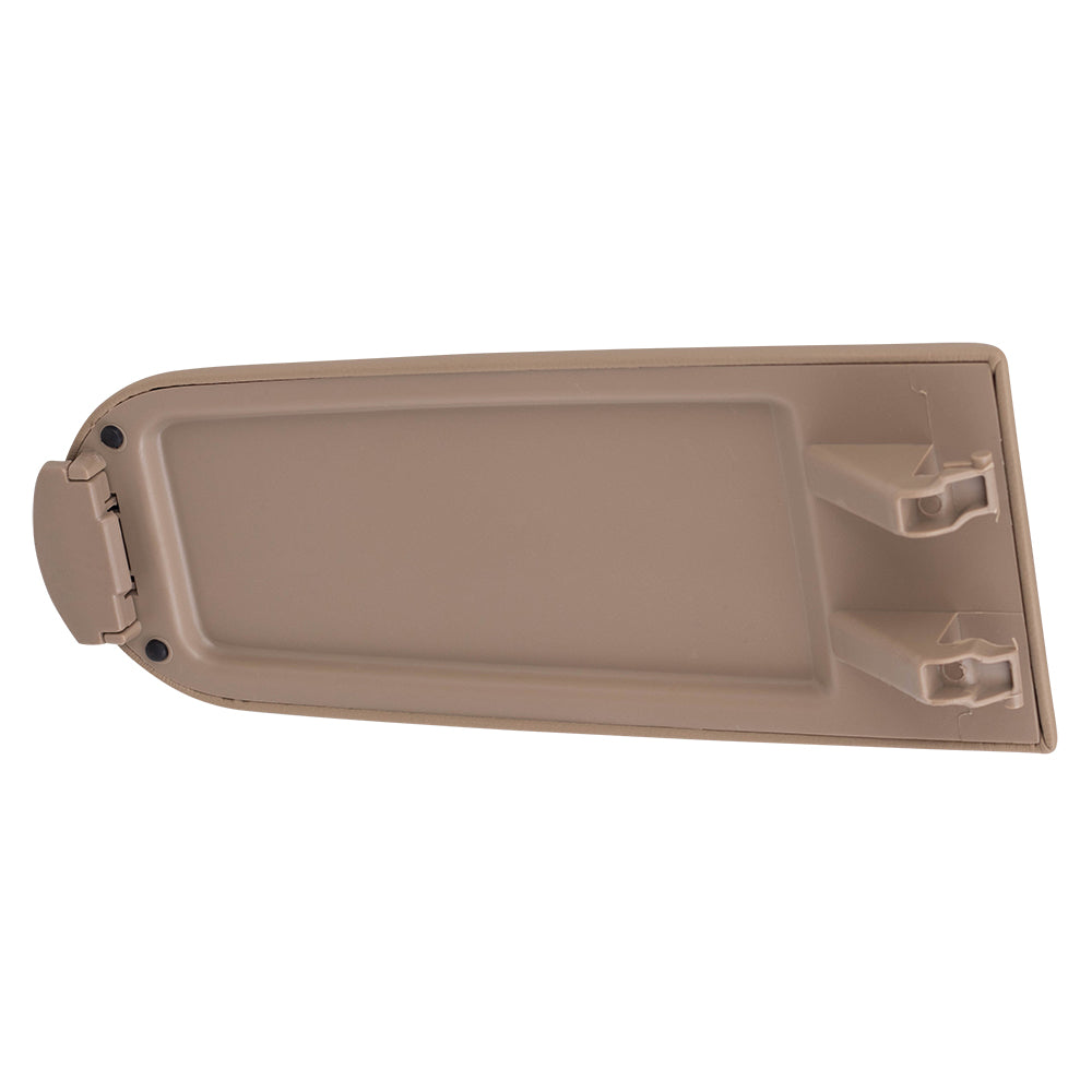 Brock Replacement Light Beige Leatherette Center Console Lid Compatible with 1999-2005 A4 1998-2005 New Beetle 1999-2005 Golf 1999-2005 Passat 18D 867 173 82V 18D 867 173 BQH