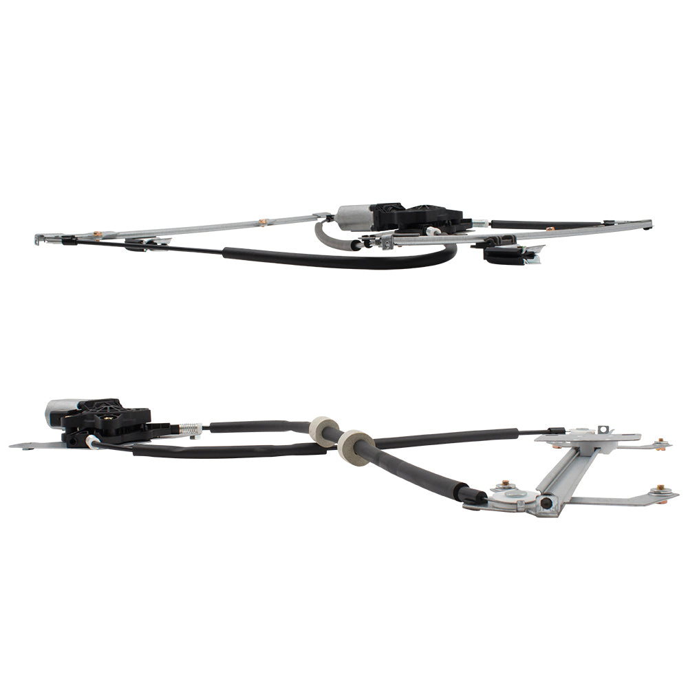 Brock Aftermarket Replacement Front & Rear Driver Left Passenger Right Power Window Regulator With Motor 4 Piece Set Compatible With 2002-2018 Mercedes-Benz G-Class W463
