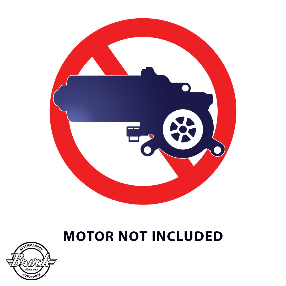 Brock Replacement Driver and Passenger Front Power Window Lift Regulators Compatible with 2002-2008 7 Series 51337202479 51337202480