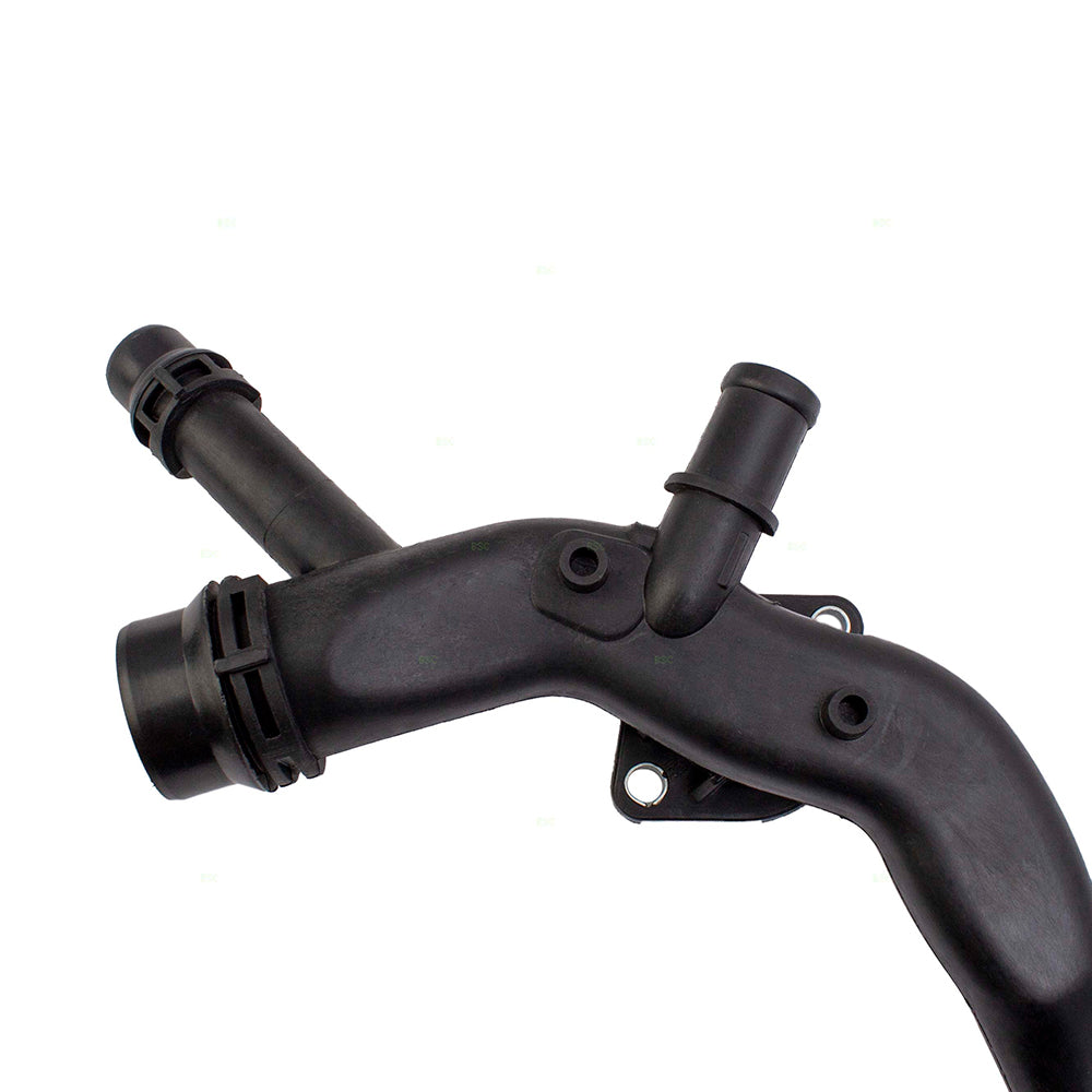 Brock Replacement Coolant Radiator Cylinder Head Water Pipe Assembly Compatible with 2009-2011 A6 Quattro 3.0L 06E121045T