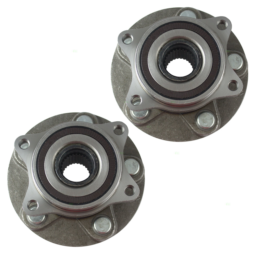 Brock Replacement Pair Set Rear Wheel Hub Bearing Assembly Compatible with Grand Vitara & Kizashi 43402-57L51