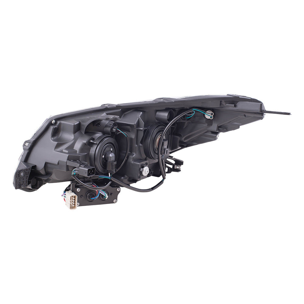 Brock Replacement Driver and Passenger Side Halogen Combination Headlight Assemblies Compatible with 17-18 Forester