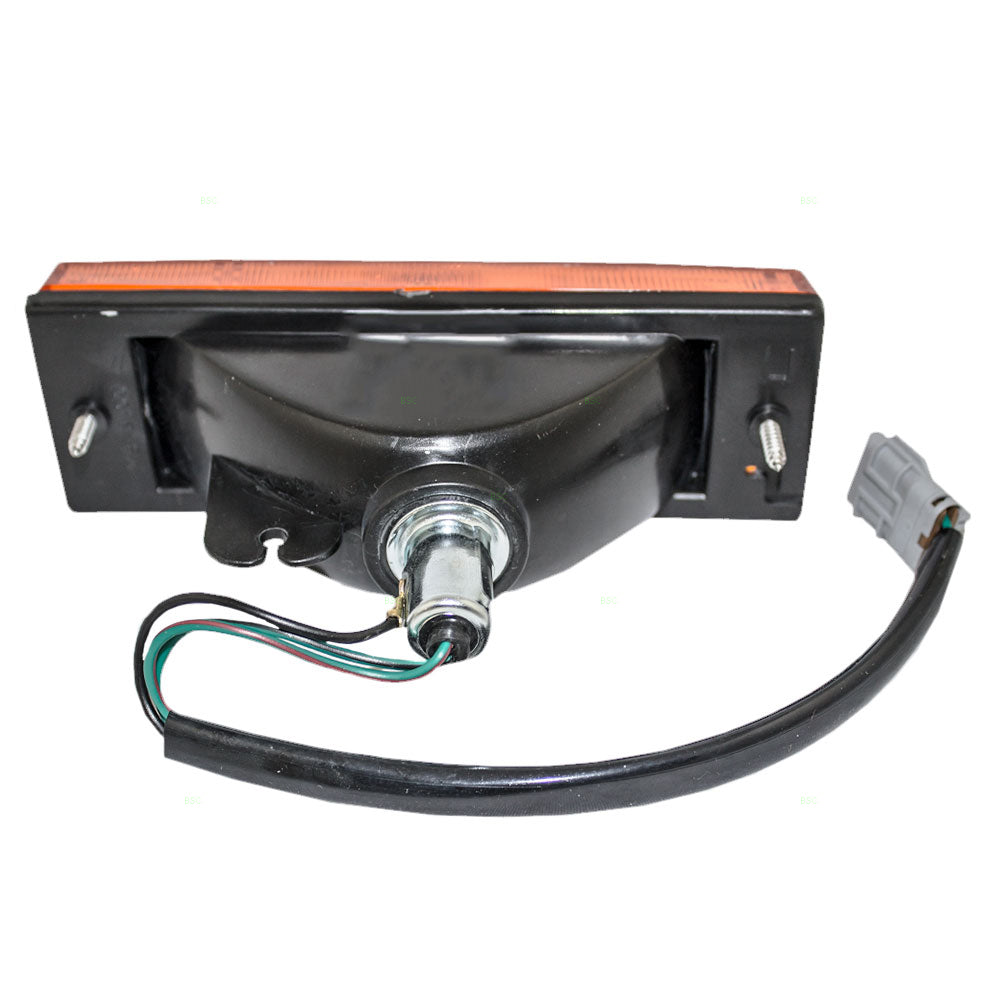 Brock Replacement Passengers Park Signal Front Marker Light Lamp Lens Compatible with 94-97 SUV Pickup Truck 8-97173-531-0