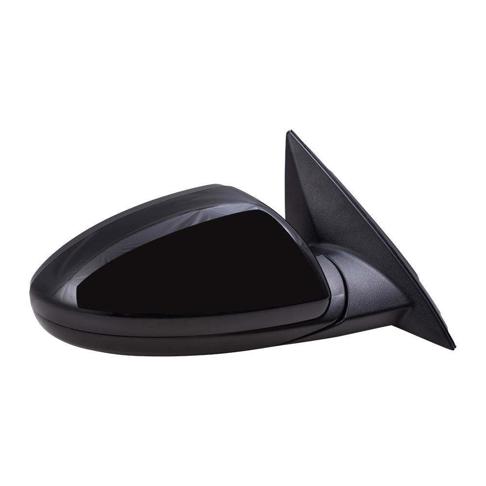 Brock Aftermarket Replacement Passenger Right Power Mirror Paint to Match Black without Heat-Signal-Blind Spot Detection Compatible with 2019-2020 Forte Sedan