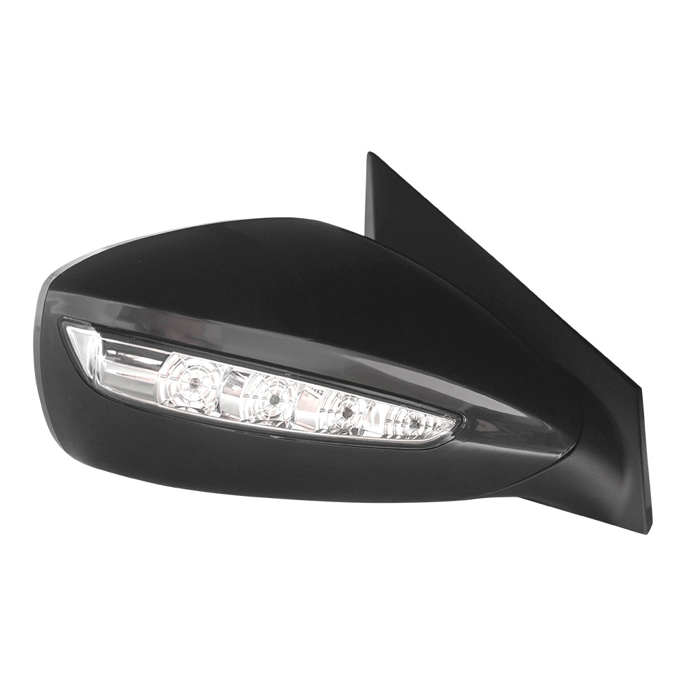 Brock Replacement Passengers Side Power Mirror w/ Heat Signal Compatible with 2011-2015 Sonata Hybrid