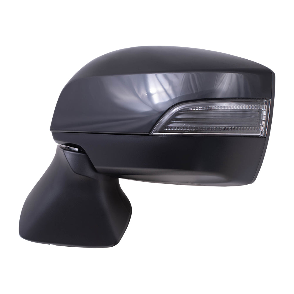 Brock Replacement Driver Side Power Mirror Paint to Match Black Cover with Heat, Signal and Blind Spot Detection Compatible with 2015-2017 Outback & 2015-2017 Legacy