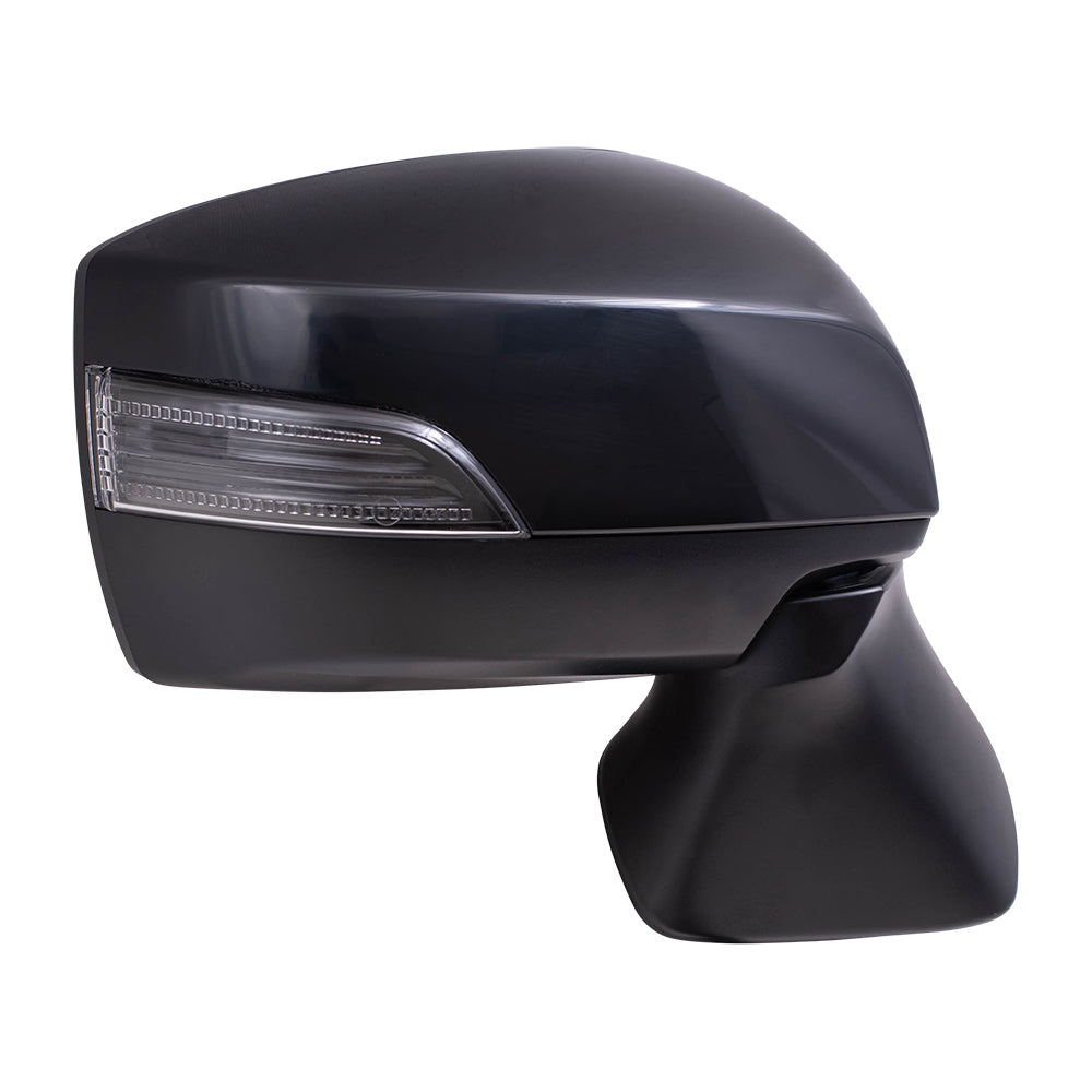 Brock Replacement Passenger Side Power Mirror with Paint to Match Black Cover, Heat and Signal Compatible with 2015-2017 Outback & 2015-2017 Legacy