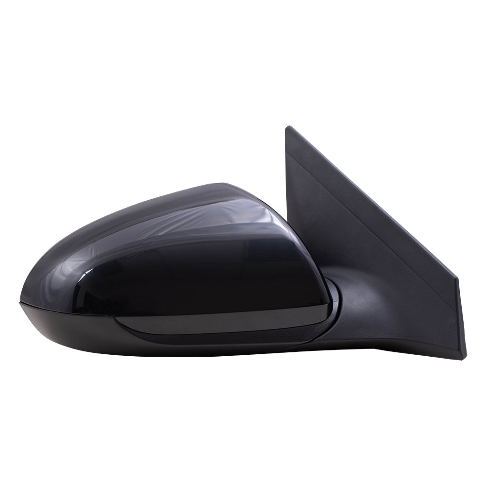 Brock Replacement Driver and Passenger Side Power Mirrors Paint to Match Black with Heat and Blind Spot Detection without Signal or Memory Compatible with 2017-2020 Elantra Korea Built ONLY