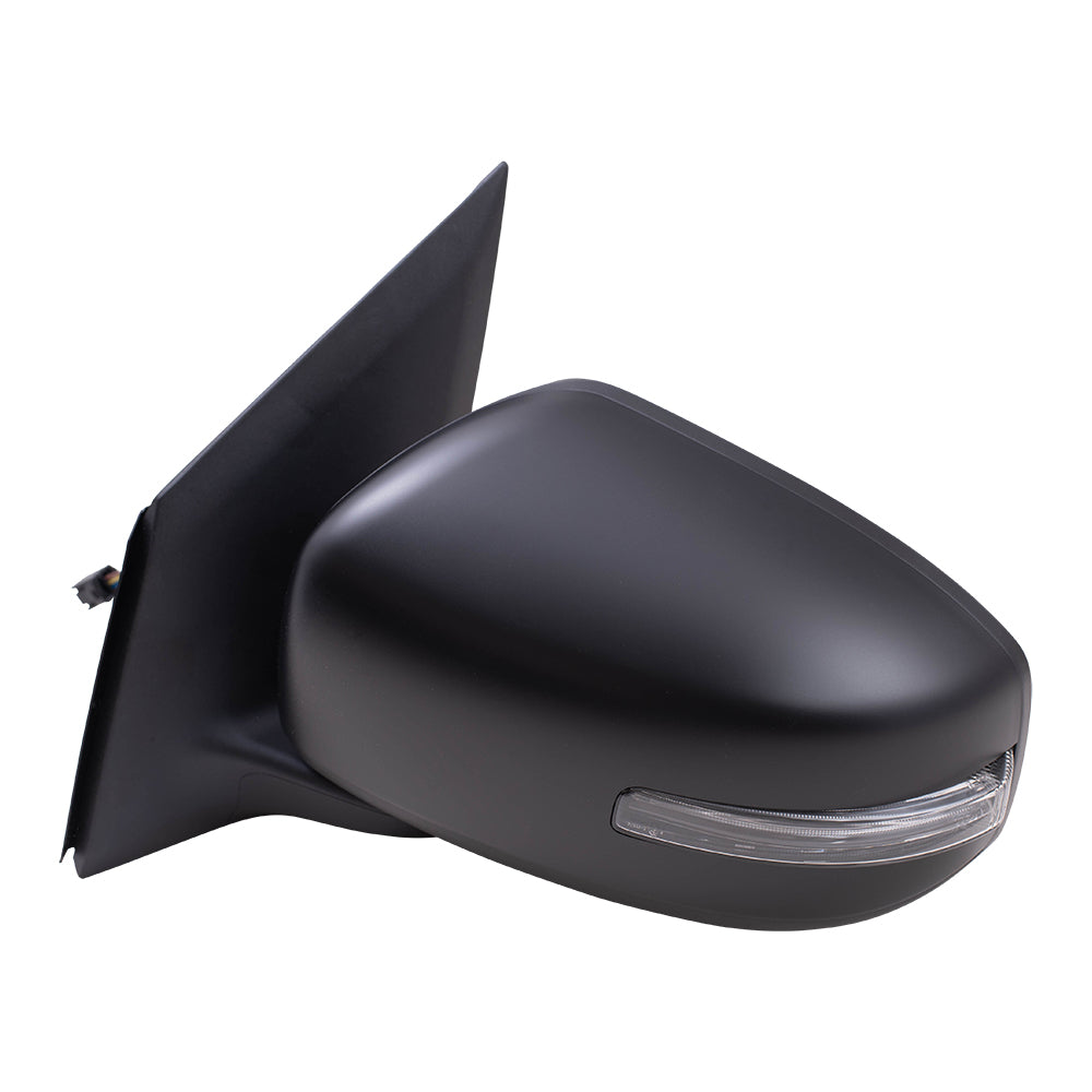 Brock Replacement Driver Side Power Mirror Paint to Match Black with Heat and Signal Compatible with 2015-2020 Mirage & 2017-2020 Mirage G4 GT/SEL