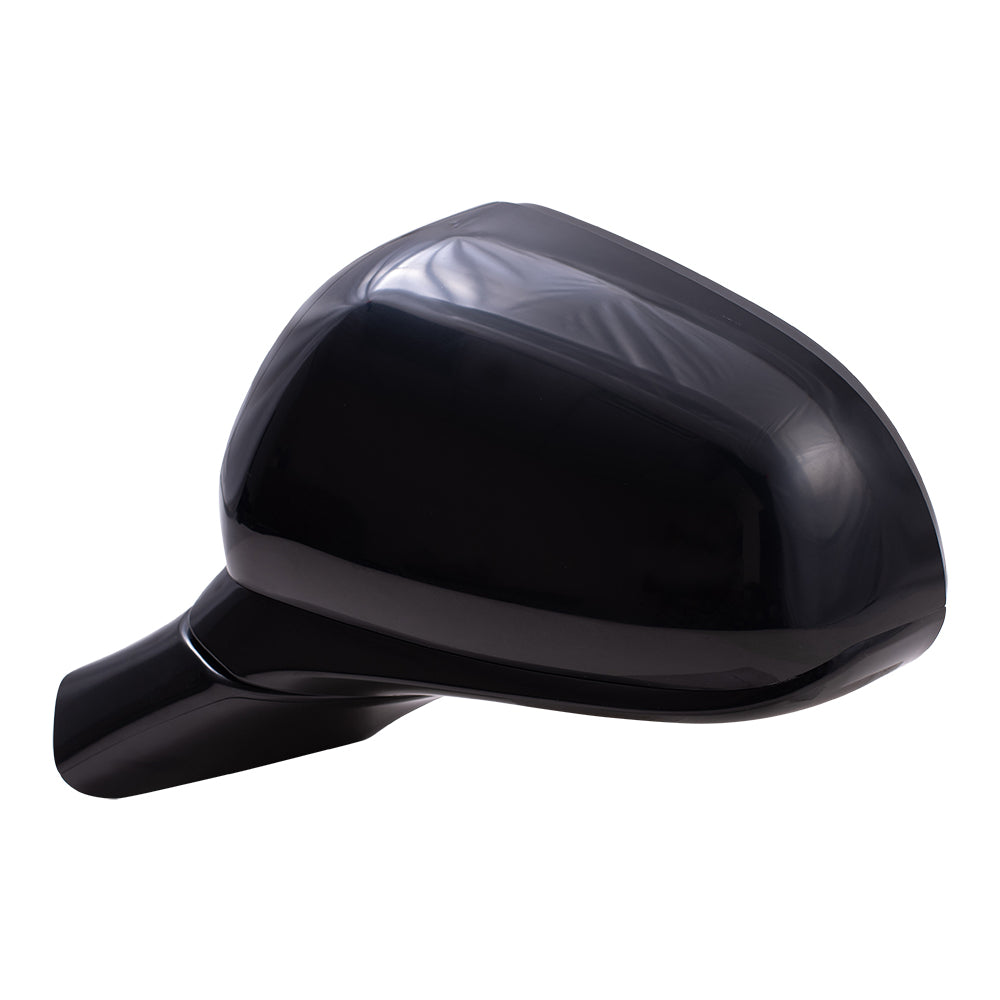 Brock Replacement Driver Side Power Mirror Textured Black with Heat without Signal or Camera Compatible with 2019 Santa Fe