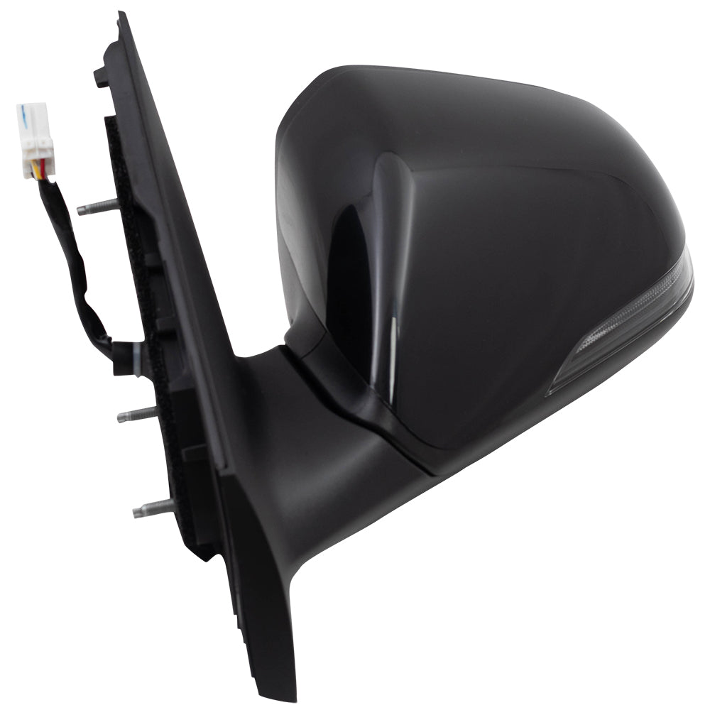 Brock Replacement Driver Power Heated Mirror with Signal Blind Spot Detection Compatible with 2018 2019 Sonata