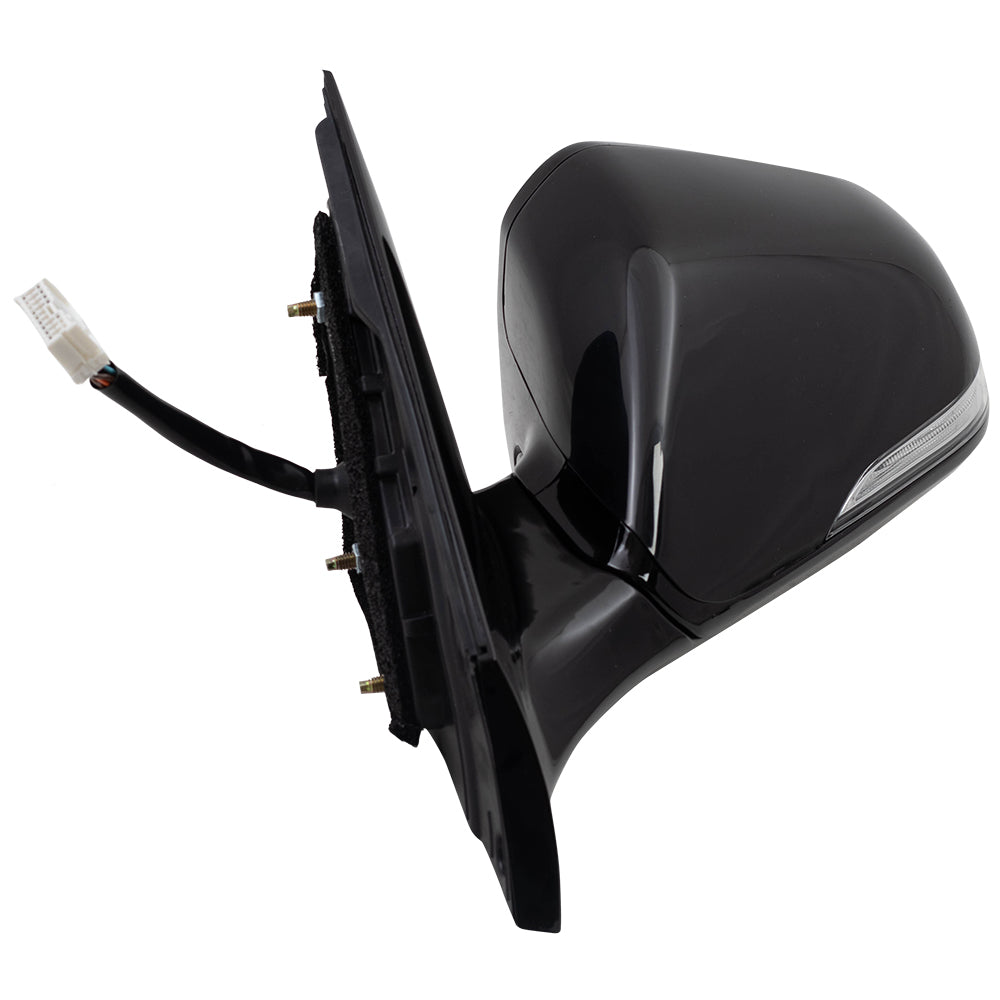 Brock Replacement Driver Power Mirror Heated with Signal Memory Blind Spot Detection Compatible with 2015 2016 2017 Sonata