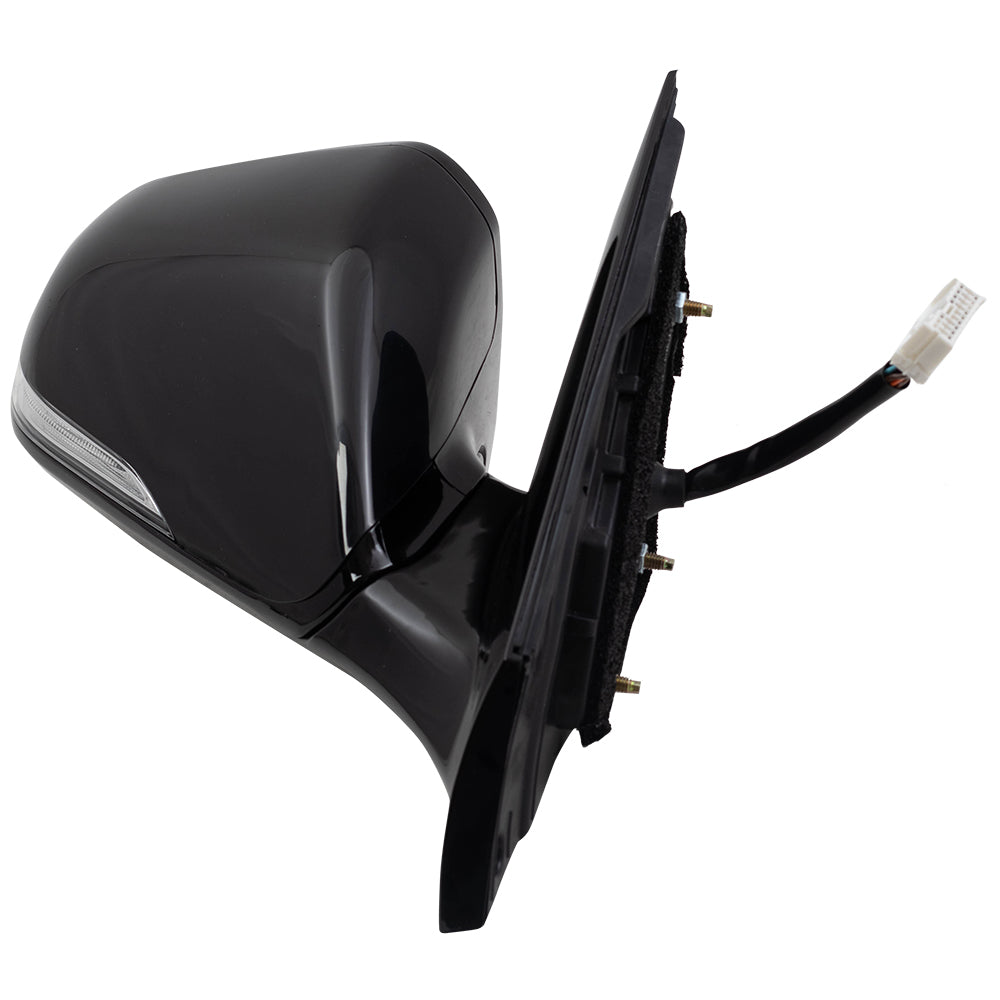 Brock Replacement Passenger Power Mirror Heated with Signal Memory Blind Spot Detection Compatible with 2015 2016 2017 Sonata