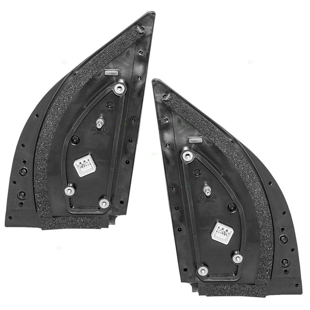 Brock Replacement Driver and Passenger Power Side View Mirrors Smooth Compatible with 2006-2012 Sedona 2007-2008 Entourage Van 87610 4J112 87620 4D311