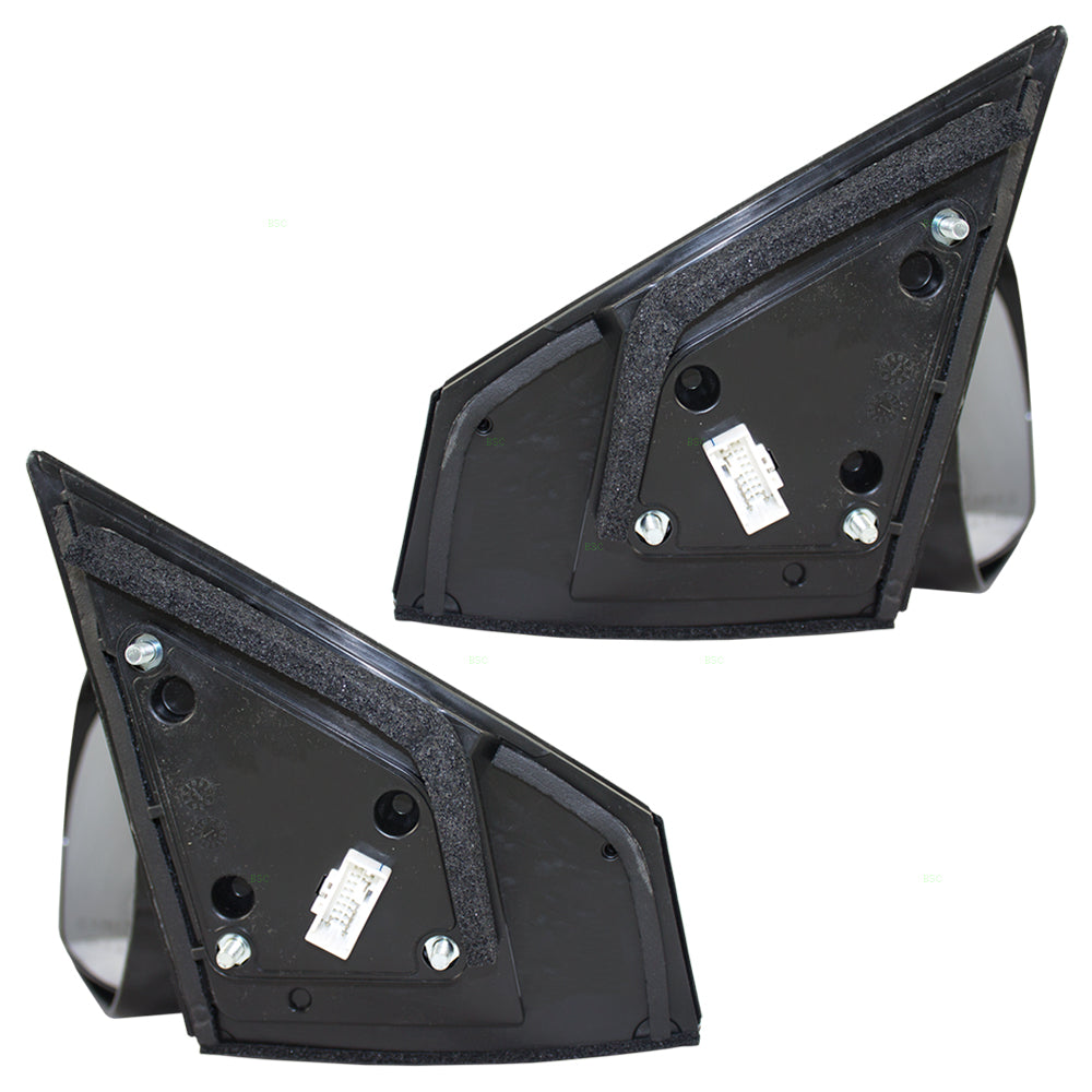 Brock Replacement Pair Set Power Side View Mirrors Heated w/ Signal Compatible with Santa Fe 87610-B8034 87620-B8018
