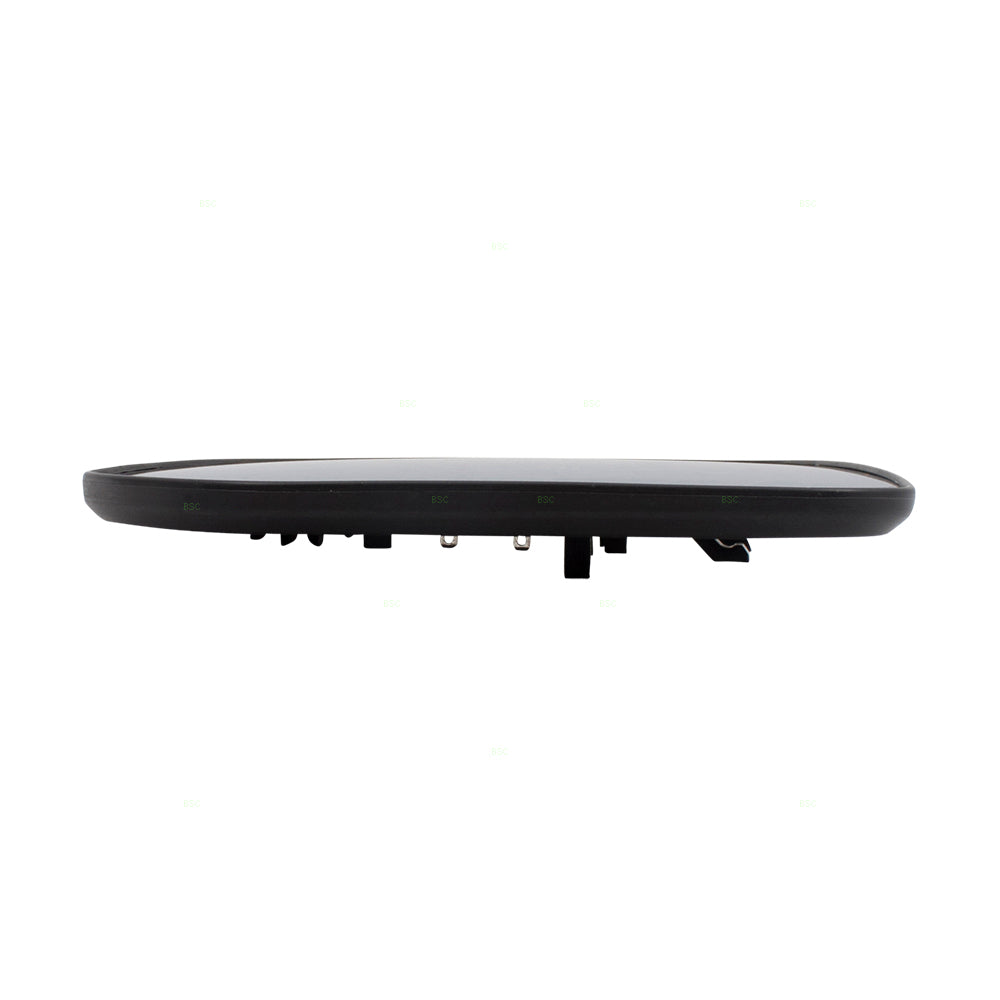 Brock Replacement for Drivers Side View Mirror Glass & Base Heated Compatible with 15-17 Lancer 7632B327