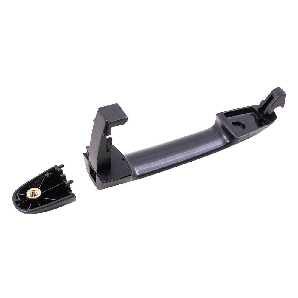 Brock Replacement Pair Set Rear Outside Exterior Door Handles Compatible with Sonata 83652-3K010 82651-3K020