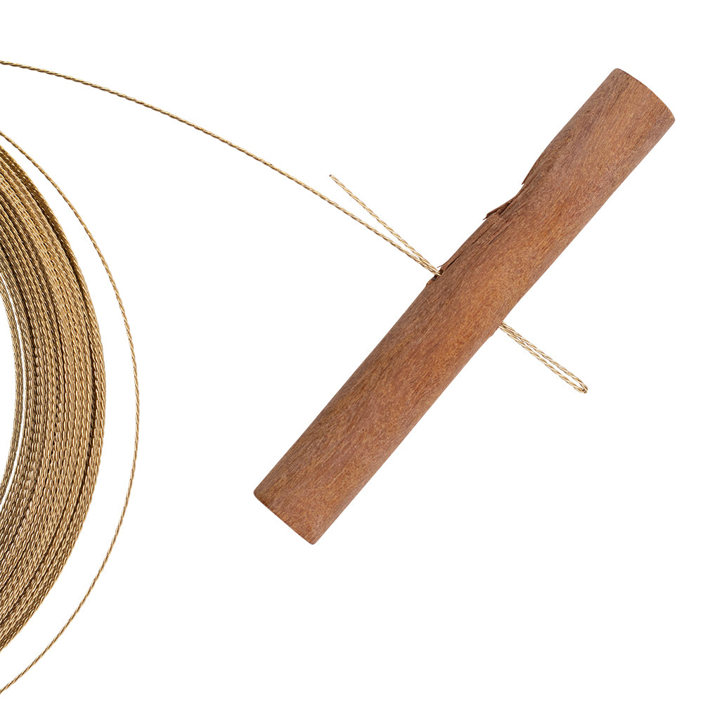 Windshield Auto Glass Removal Wire Kit 135' ft Stainless Steel Gold Braided Wiring w/ 4 Handles for Auto Glass Cutting Repair Disposal