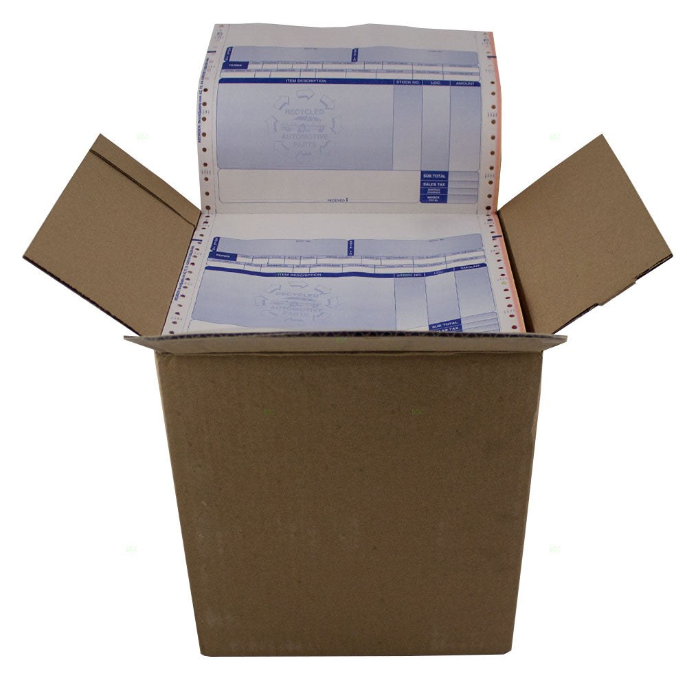 1000 Pc Box 3 Part Invoice Checkmate AutoInfo Receipt Sales Accounting Purchase Record Keeping for Automotive Repair Service Garage Shop