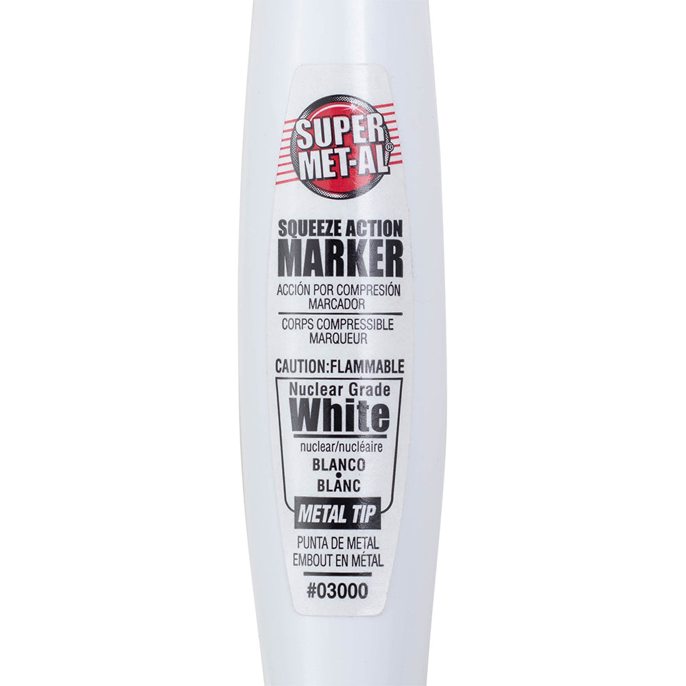 12 Pc Set Nuclear White Super Met-Al Paint Marker Pens Weather Proof 1.4mm Stroke Fine Tip Metal Wood Stone Glass Plastic for Auto Crafts