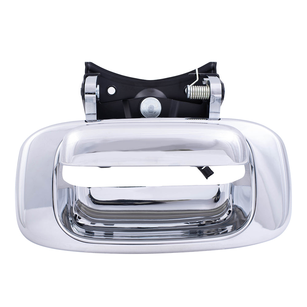 Brock Replacement Chrome Specialty Tailgate Handle & Trim Bezels Compatible with Pickup Truck 15997911 15228539
