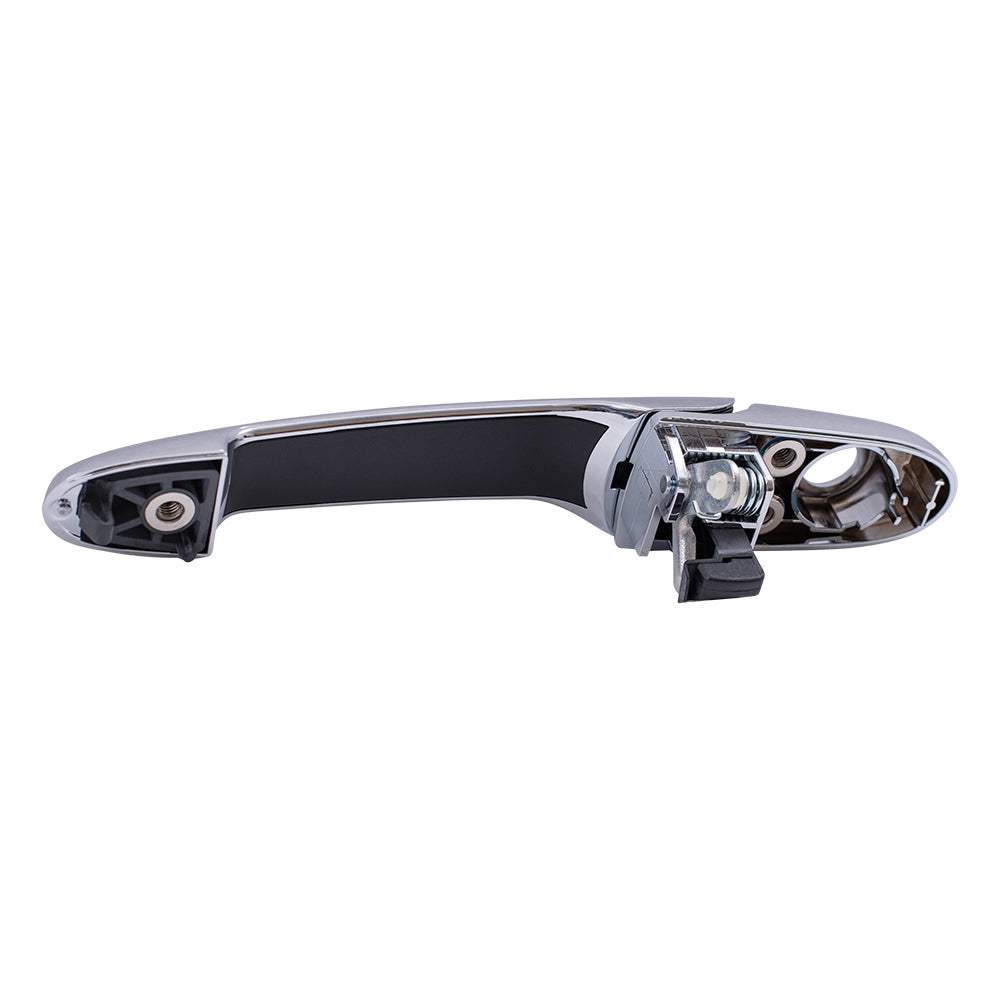 Brock Replacement Passengers Outside Front Chrome Door Handle with Keyhole Compatible with G5 Cobalt Solstice Sky 25869322 25867554