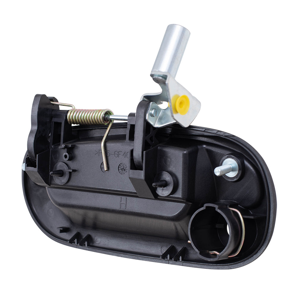 Brock Replacement Driver and Passenger Front Outside Outer Door Handles with Keyholes Compatible with Pickup Truck 7L3Z1522405AA 7L3Z1522404AA