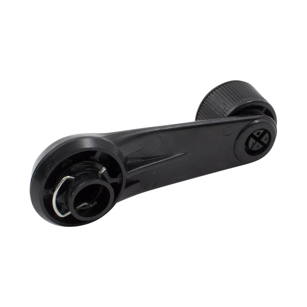 Brock Replacement Black Plastic Manual Window Crank Handle w/Chrome Knob Center Compatible with Pickup Truck SUV Van 69260-12010